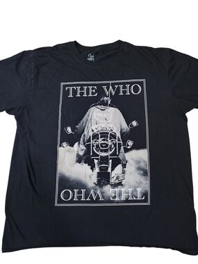 Authentic THE WHO Band Mens Size XL Black Quadrophenia Album Cover Graphic Shirt
